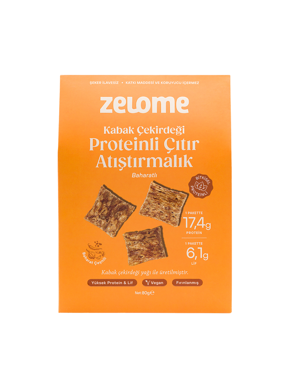 Baharatlı Proteinli Çıtır Atıştırmalık