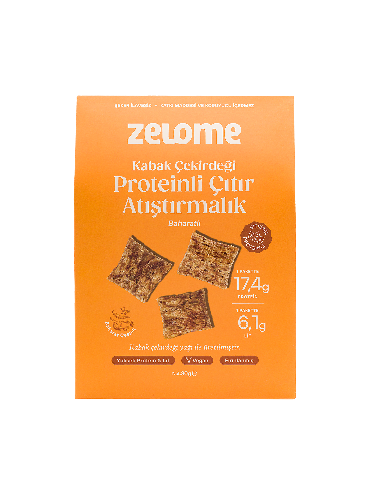 Baharatlı Proteinli Çıtır Atıştırmalık