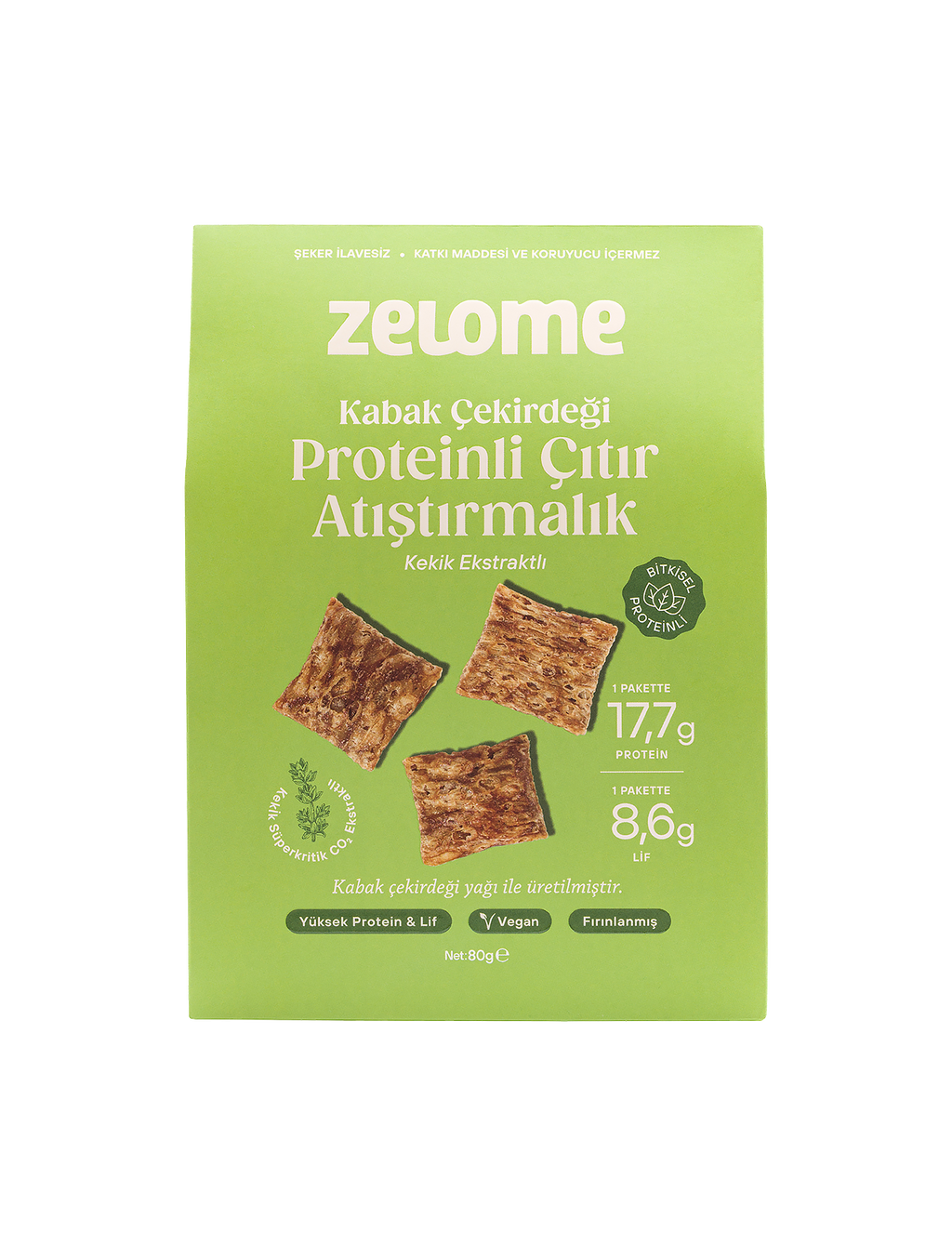 Kekik Ekstraktlı Proteinli Çıtır Atıştırmalık